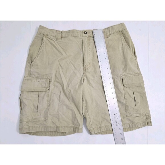 LL Bean Tropic Weight Cargo Shorts Khaki Men's Size 36 Safari Trail Hiking Tan - Picture 8 of 9